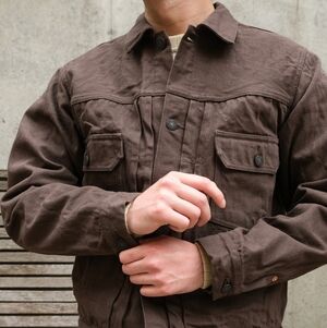 Studio D'Artisan 14oz. "Amami Dorozome" Selvedge Jacket - 42